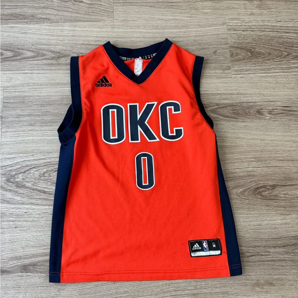 Adidas OKC Basketball Jersey - Red and Navy